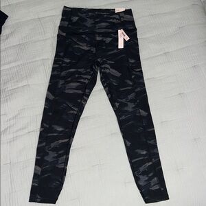 Victoria's Secret Black Camouflage Leggings